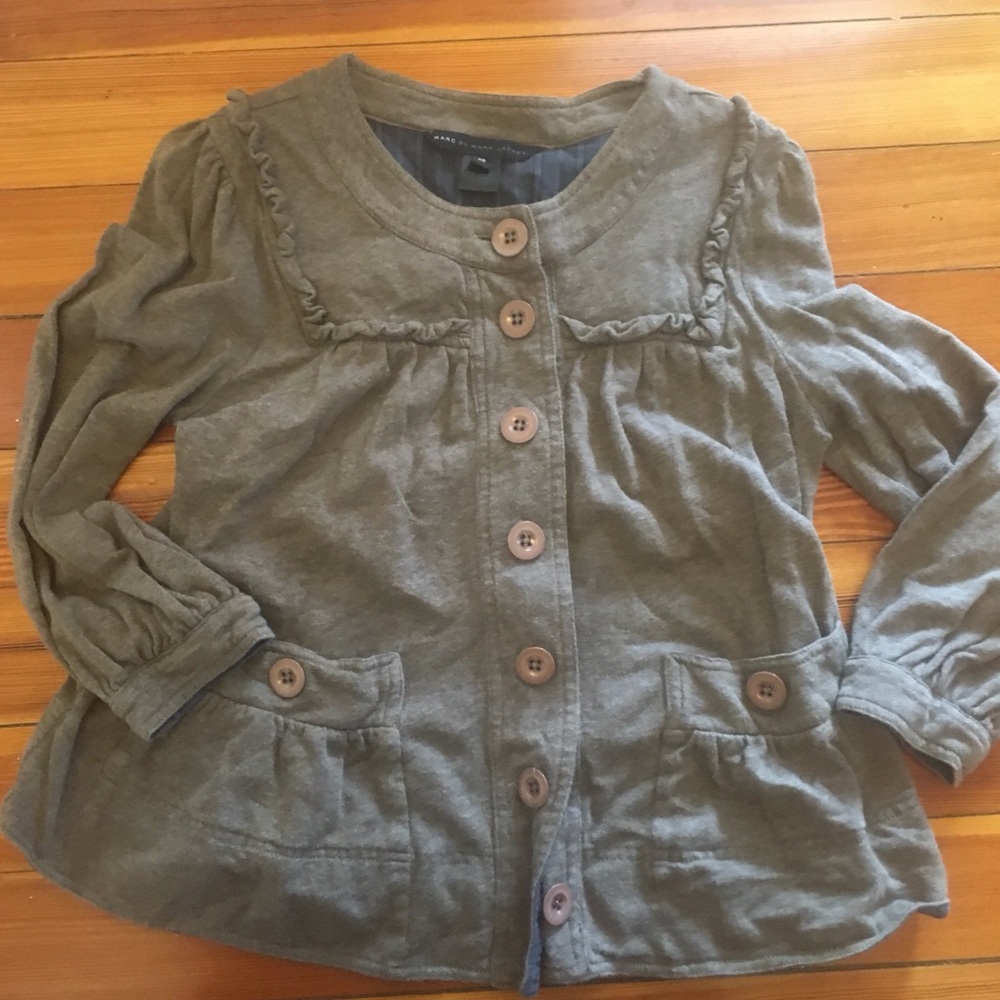 Marc by Marc Jacobs Brown Ruffle 3/4 Soft Jacket
